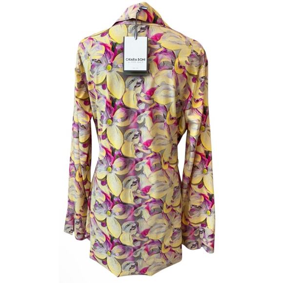 New CHIARA BONI La Petite Robe Women's Shohreh Floral Print Top Size 2 - Picture 5 of 11